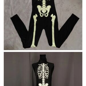 Dolls Kill Black Skeleton Glow Dress